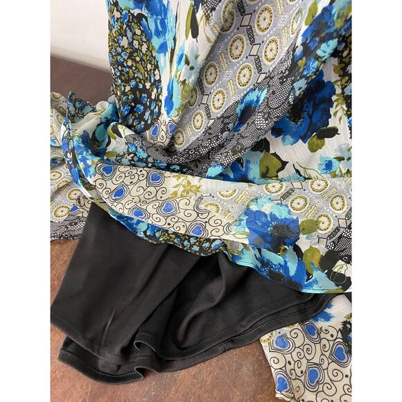 Vintage J.B.S Women's Fairy Midi Dress Size 20 Plus Size Flutter Sleeve Whimsy - Picture 14 of 16